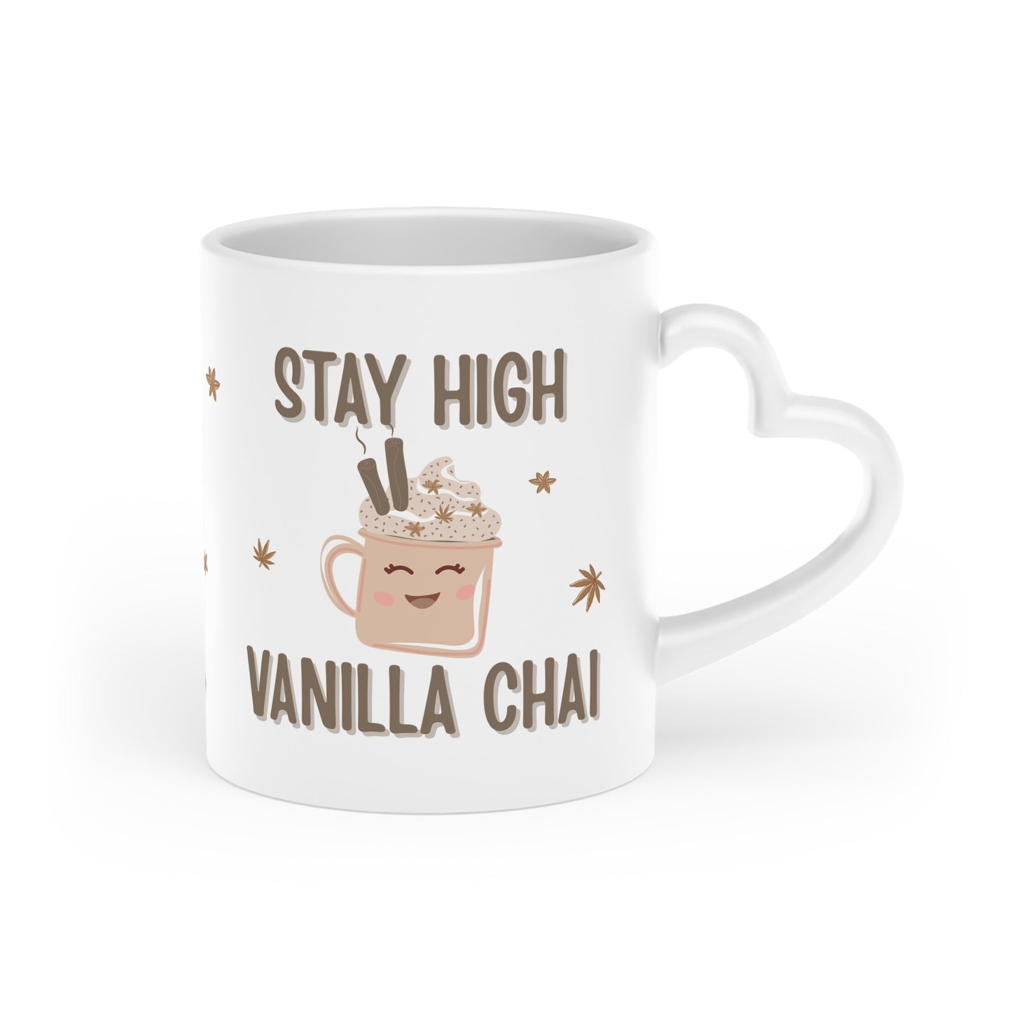 Stay High Vanilla Chai - 11oz Heart-Shaped Mug