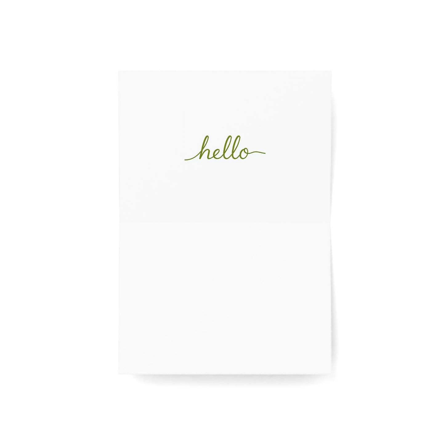 Mt. Rainier Spring Meadow Hiking Silhouette Greeting Card — Pack of 1/10/30/50