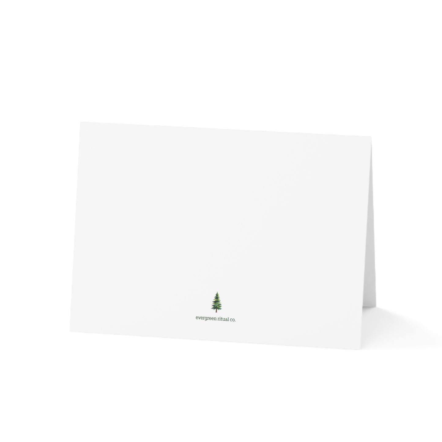 Mt. Rainier Spring Meadow Hiking Silhouette Greeting Card — Pack of 1/10/30/50