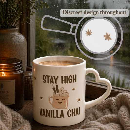 Stay High Vanilla Chai - 11oz Heart-Shaped Mug