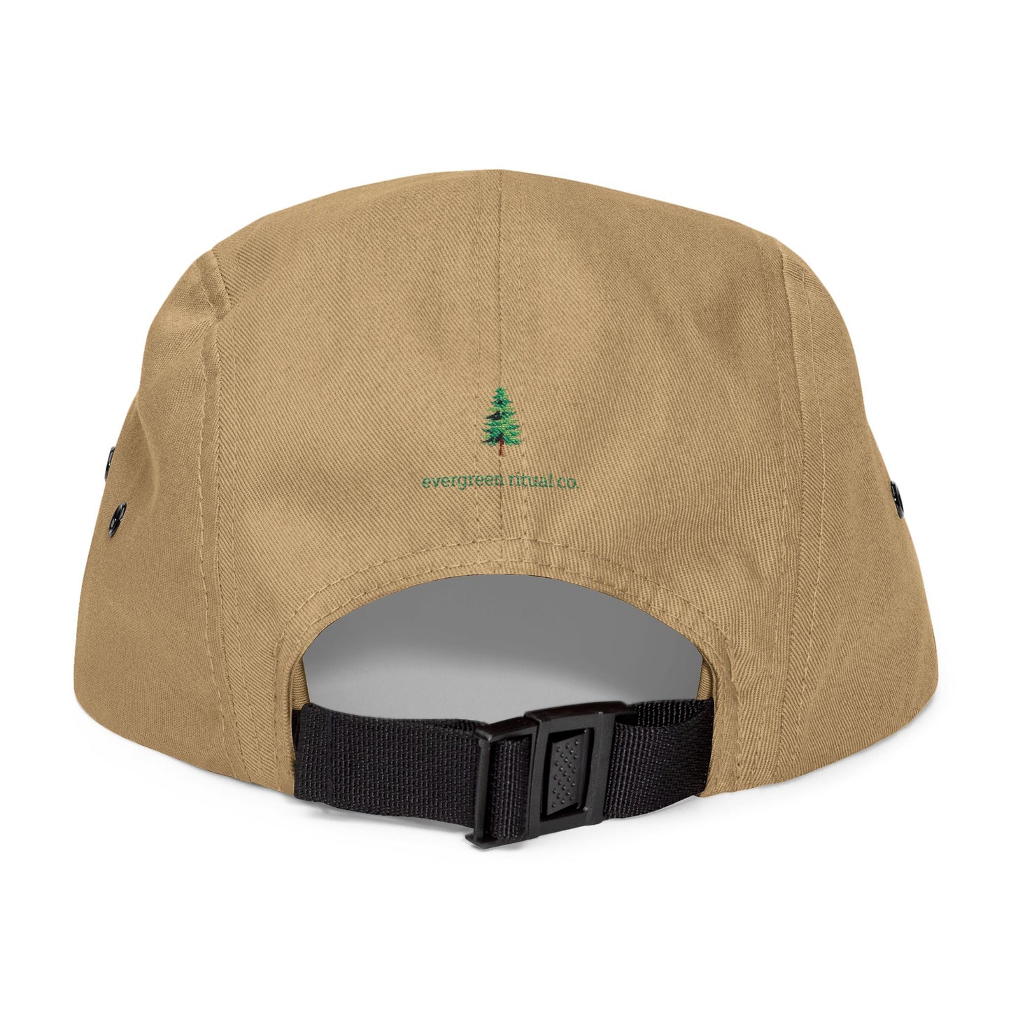 PNW Embroidered 5-Panel Cap — Discreet Leaf & Evergreen Hat